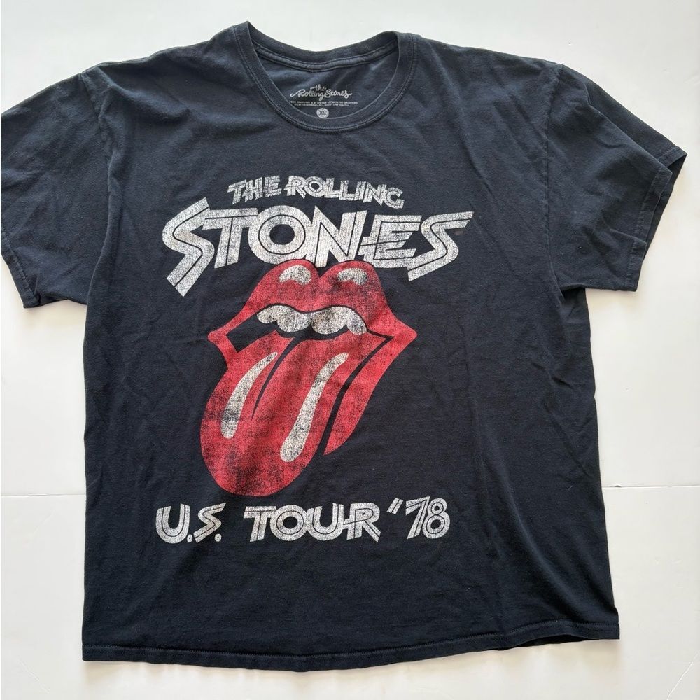 Rolling Stones Black Graphic T-Shirt XL